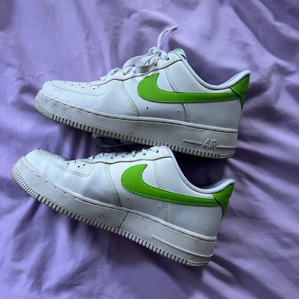Nike AF1 white and green - size 7.5